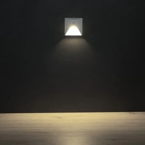 Kanlux 39141 - LED lépcsőlámpa mozgásérzékelővel EXIN 2,5W/230V 4000K IP65 fehér szögletes