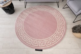 HAMPTON szőnyeg Grecos kör rózsaszín