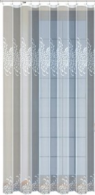 Függöny készre varrt zsakárd klasszikus szalaggal, 250x200 cm, fehér, 250-es minta