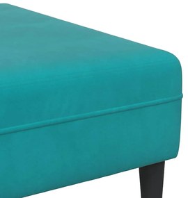 Bársony Kanapé párnával 3 pcs Türkiz 208 cm Bársony