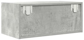 betonszürke szerelt fa TV-szekrény 60x31x25,5 cm