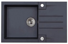 ALVEUS 1090942 - Mosogató ROCK 78x48 cm gránit/fekete