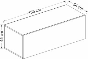 Kale konyhaszekrény, 135 cm – TR506MNR4530