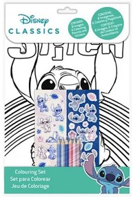 Disney Lilo és Stitch, A csillagkutya Love színező szett matricával