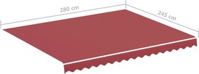 Burgundi vörös csere napellenző ponyva 3 x 2,5 m