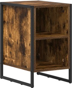 vidaXL Éjjeli asztal Füstös Tölgy 39.5 x 30 x 50 cm Faanyag