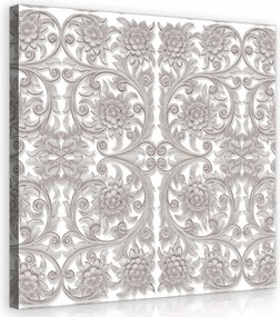 Vászonkép 80x80 Virágos dísz finom elegancia a nappaliba vagy a hálószobába