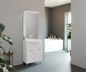 Smart 55cm-es két ajtós fürdőszobaszekrény + mosdó