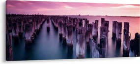 Fa kerekek képe (120x50 cm)