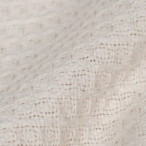 Krémszínű újrahasznosított pamut ágytakaró 260x280 cm Honeycomb – Ixia