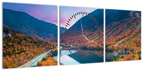 Kép - White Mountain, New Hampshire, USA (órával) (90x30 cm)
