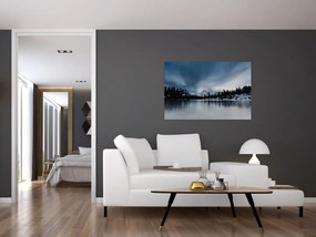 Kép - A befagyott tón (90x60 cm)