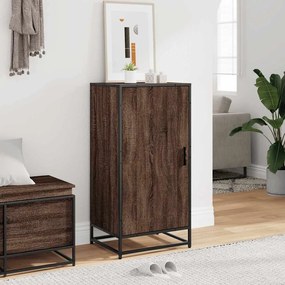 barna tölgy színű szerelt fa cipőtartó 48x38x97,5 cm