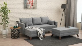 Bella Corner Bal 2 Grey kinyitható sarokkanapé