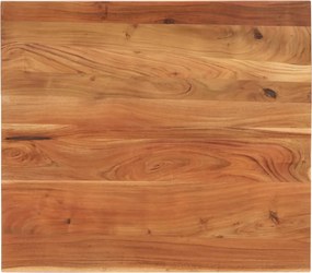 vidaXL tömör akácfa téglalap alakú asztallap 100x80x2,5 cm