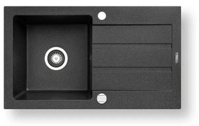 Pyramis 70006801 - NEXT konyhai mosogató 76x44 cm gránit/fekete