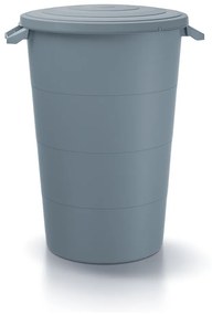 Kerti műanyag tartály füllel, 160 l, szürke