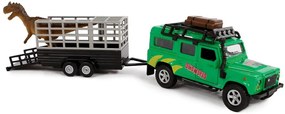 Dinó Transport Landrover terepjáróval Fém Tologatós Játékautó autó
