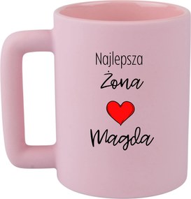Bögre Rózsaszín Leo Vicces Ajándék Valentin Nap Legjobb Feleség Név