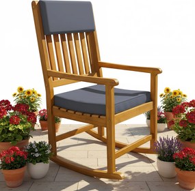 Deuba Hinta fa fotel - szürke párnák