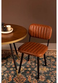 Konyakbarna étkezőszék Jake Worn – White Label