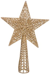 Aranyszínű karácsonyfa csúcsdísz ø 18 cm - Unimasa
