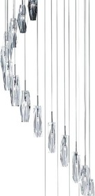 Függeszték Króm SCULPTURED ICE SEARCHLIGHT 888-20
