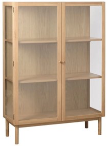 Natúr színű tölgyfa tálalószekrény 140x100 cm Elba – Unique Furniture