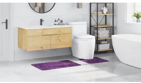 Fürdőszoba szőnyeg 2 pcs Lila 50 x 50 cm Polipropilén