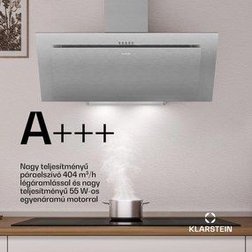 Klarstein Athena ferde páraelszívó | kivezetéses és keringtetett üzemmód | 404 m³/h | 56 W | 90 cm