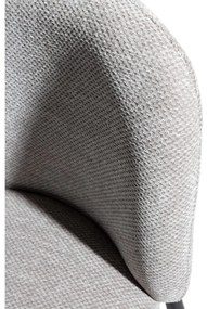 Szürke kárpitozott étkezőfotel szett 2 db-os Ginny – MOME