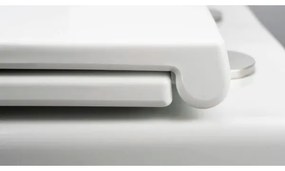 Deante CGRD6ZPW - Falra szerelhető WC SoftClose ülőkével, ROUND, kerámia/fehér