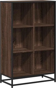 vidaXL barna tölgyszínű szerelt fa könyvszekrény 65,5x33x107,5 cm