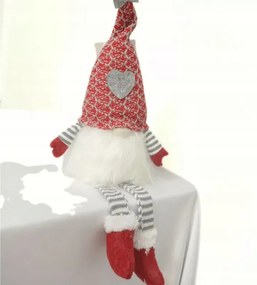 Karácsonyi dekoráció Manó dekoráció piros 35cm