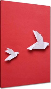 Vászonkép 80x120 Origami papír galambok
