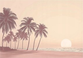 Fotótapéta Pálmafák strand flizelin Gyönyörű Kilátás fotótapéta falra