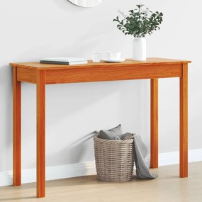 viaszbarna tömör fenyőfa tálalóasztal 110 x 40 x 75 cm