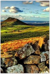 Poszterek 80x120 Tájkép hegyek sziklák égbolt