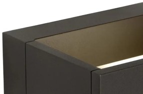 Lucide 28857/06/30 - LED kültéri fali lámpa GOA LED/6W/230V fekete IP54