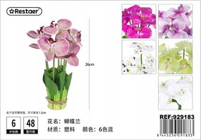 Orchidea kaspó 26CM Mesterséges Dekoratív Növény