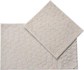 Bézs fürdőszobai kilépő szett 2 db-os 60x100 cm Rabbit – Foutastic