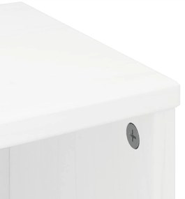 6 db fehér tömörfa fenyőfa oldalsó szekrény ODDA 40x24x79 cm