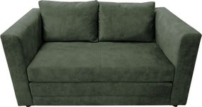 Kihúzható kanapé, zöld, BEJA