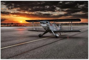 Poszterek 200x135 Repülőgép naplemente