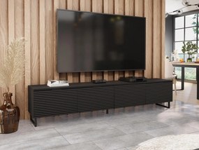 TV szekrény Ketuna 200 (fekete grafit + fekete) . 1106237