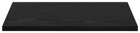 Polcos könyvespolc 4 pcs Fekete 40 x 30 x 1.5 cm Faanyag
