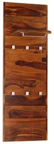 vidaXL tömör akácfából fogas 118 x 40 cm