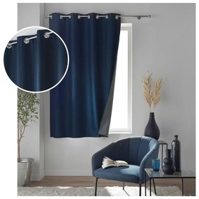 Sötétkék sötétítő függöny 140x180 cm Crepuscule – douceur d'intérieur