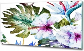 Fotó üvegkép Trópusi levelek 125x50