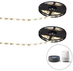 2 db okos LED szalag RGBW 5 méter 24W tápegységgel